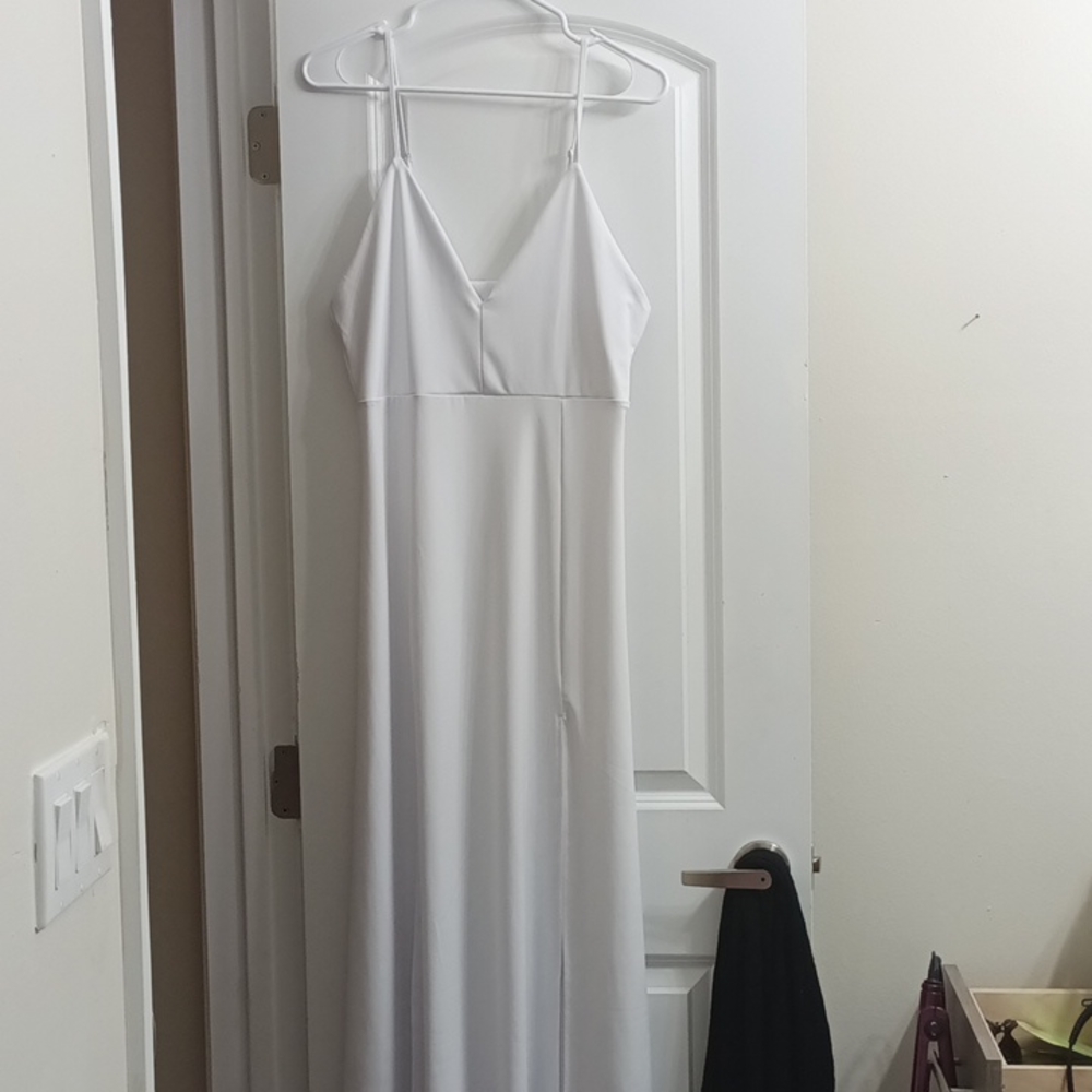 Floor-length white dress no brand NWOTà